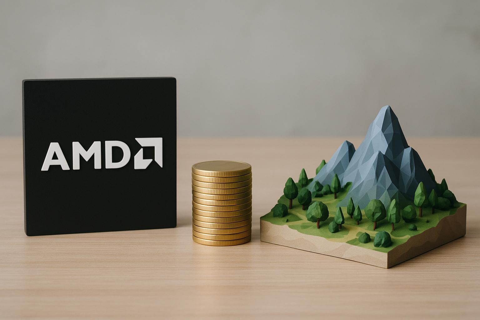 Imagem editorial sobre AMD compra startup de IA que cria mundos 3D por R$ 43 bilhões