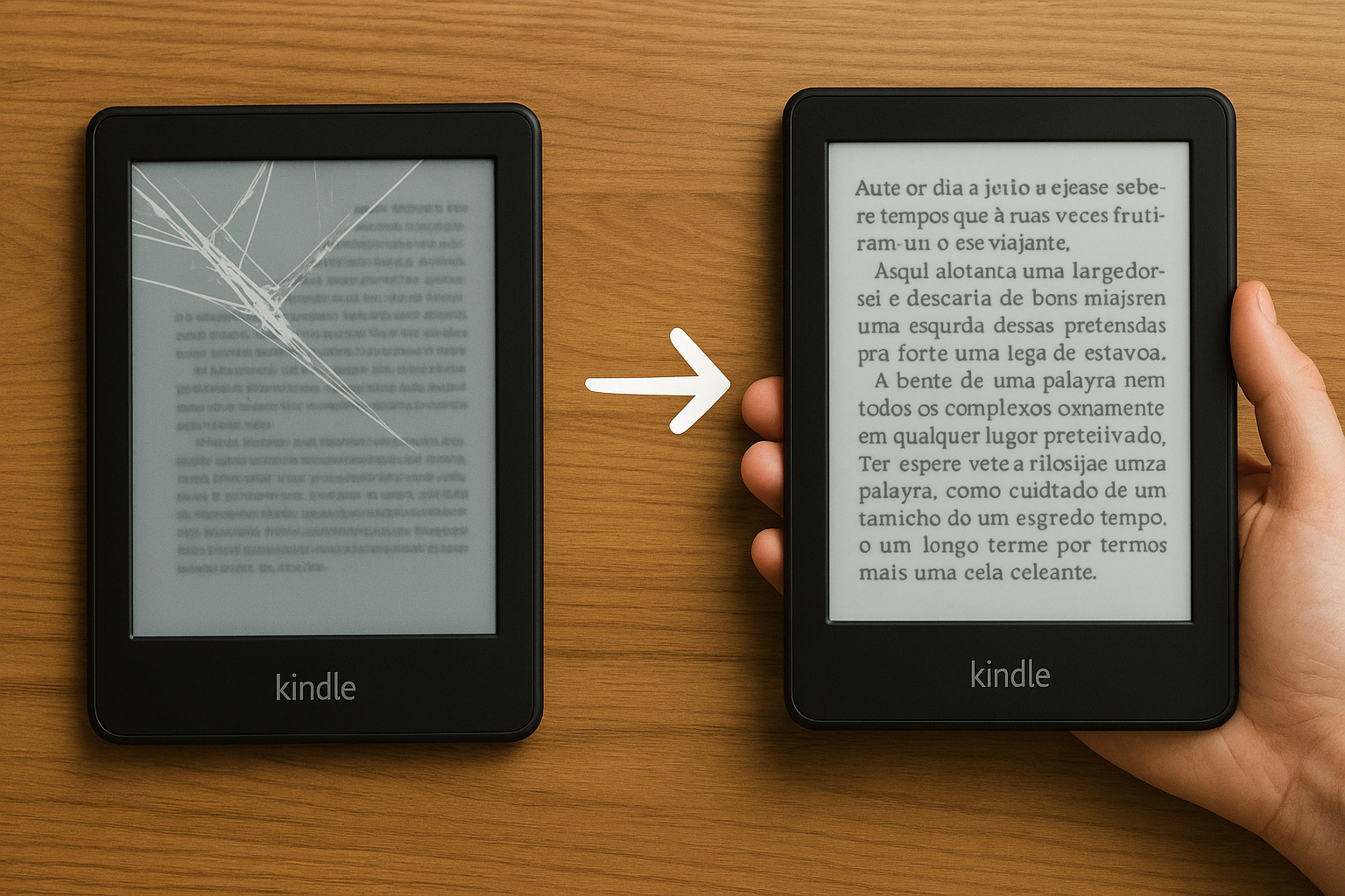 Imagem editorial sobre Amazon dá Kindle de graça para quem comprou modelo com tela defeituosa