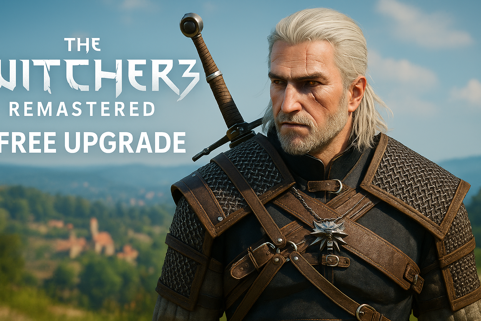 Imagem editorial sobre The Witcher 3 Remastered: saiba como fazer o upgrade grátis do game