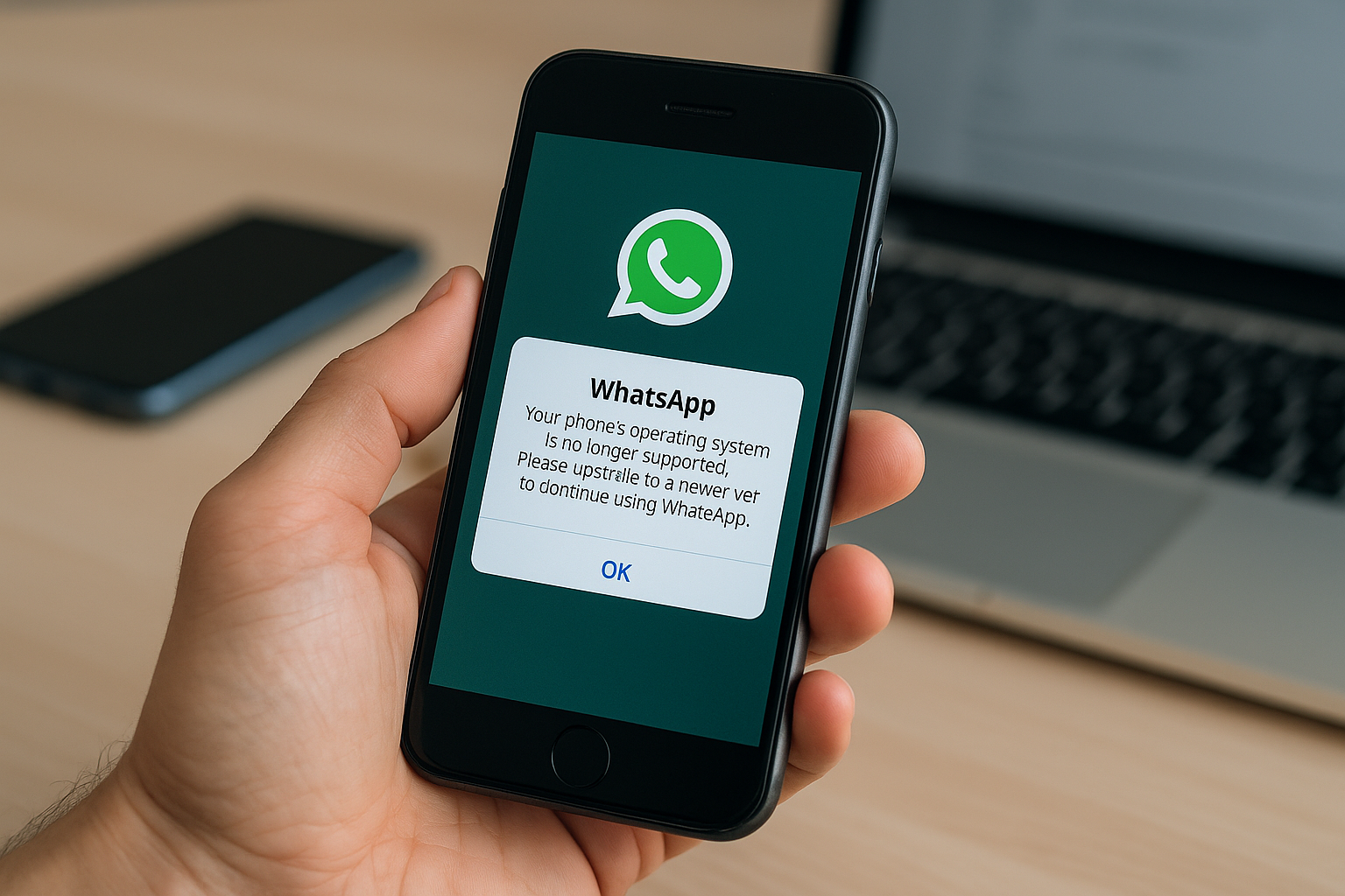 Imagem editorial sobre WhatsApp começou a bloquear login em celular desatualizado; entenda